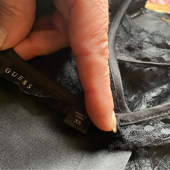 Women’s Lace & Satin Peplum Top ( XS ) - Picture 2 of 4